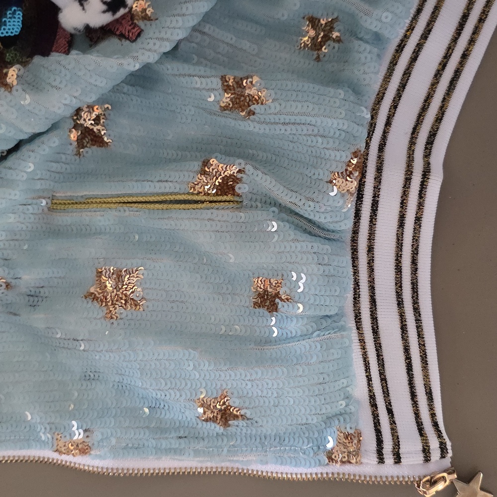 Lola + The Boys Sequin Star Jacket - Blue and Gold - Picture 7 of 7